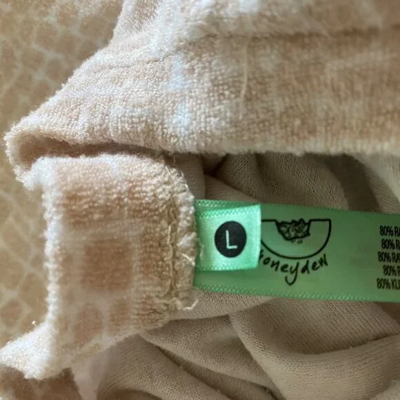 Honeydew Intimates French Terry Short Sleeve Tee Matching Lounge Pajama Set - Picture 6 of 7